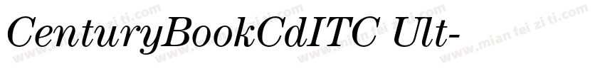 CenturyBookCdITC Ult字体转换